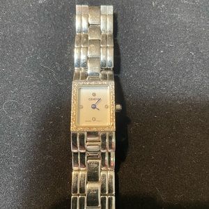 14 kt. White gold solid GENEVE Diamond watch 60 grams